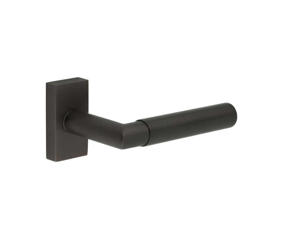 CR-102 Dark Bronze Multi Point Rectangular Rose Door Handle