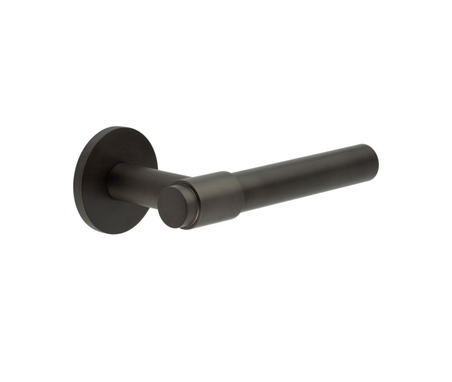 CR-103 Dark Bronze Unsprung Round Rose Door Handle