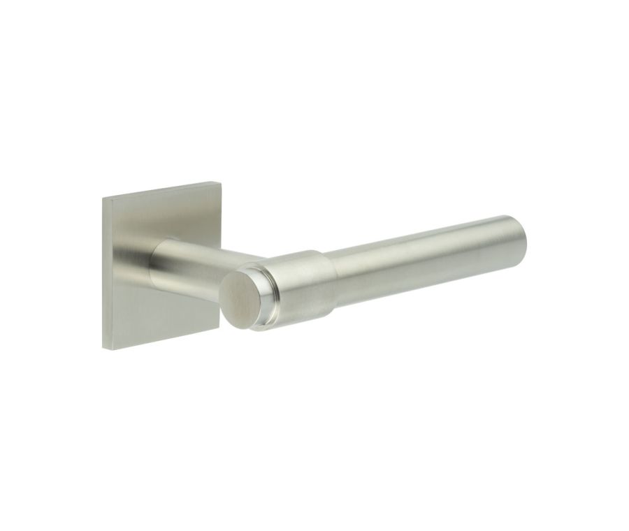 CR-103 Satin Stainless Steel Unsprung Square Rose Door Handle