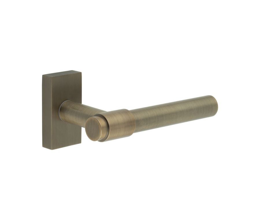 CR-103 Antique Brass Multi Point Rectangular Rose Door Handle