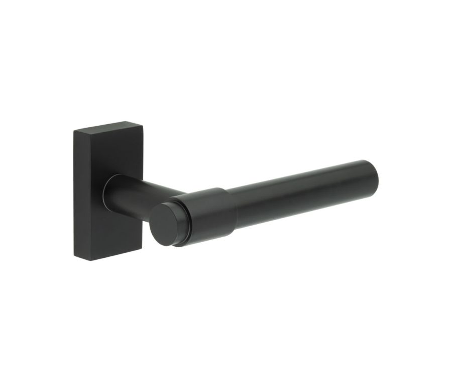 CR-103 Black Multi Point Rectangular Rose Door Handle