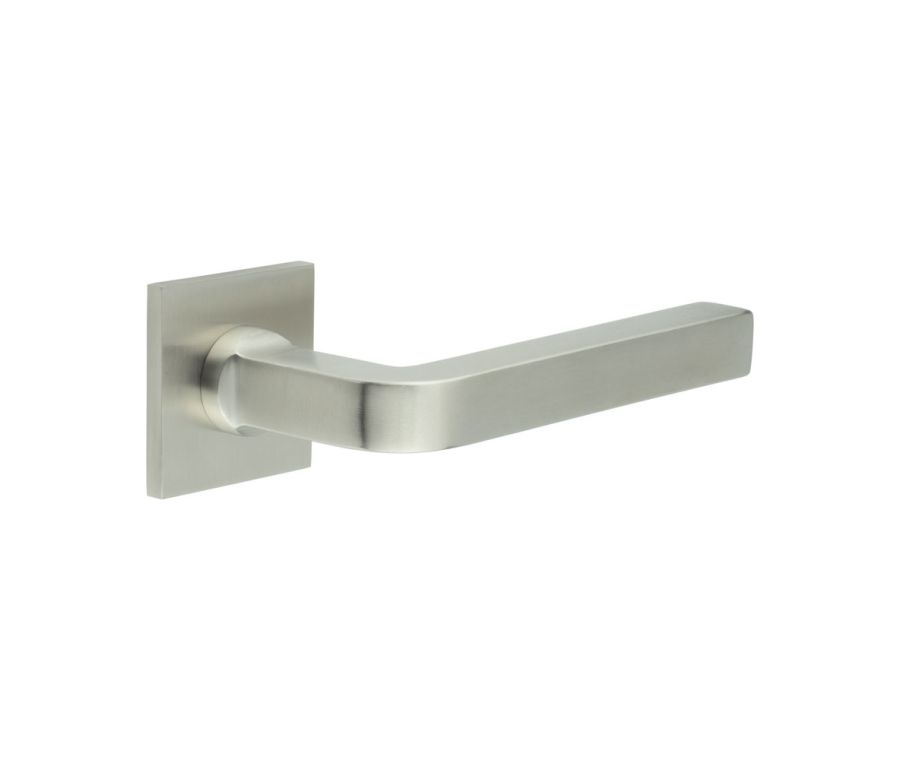 CR-104 Satin Stainless Steel Unsprung Square Rose Door Handle