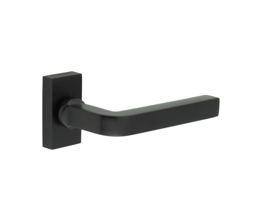 CR-104 Black Multi Point Rectangular Rose Door Handle