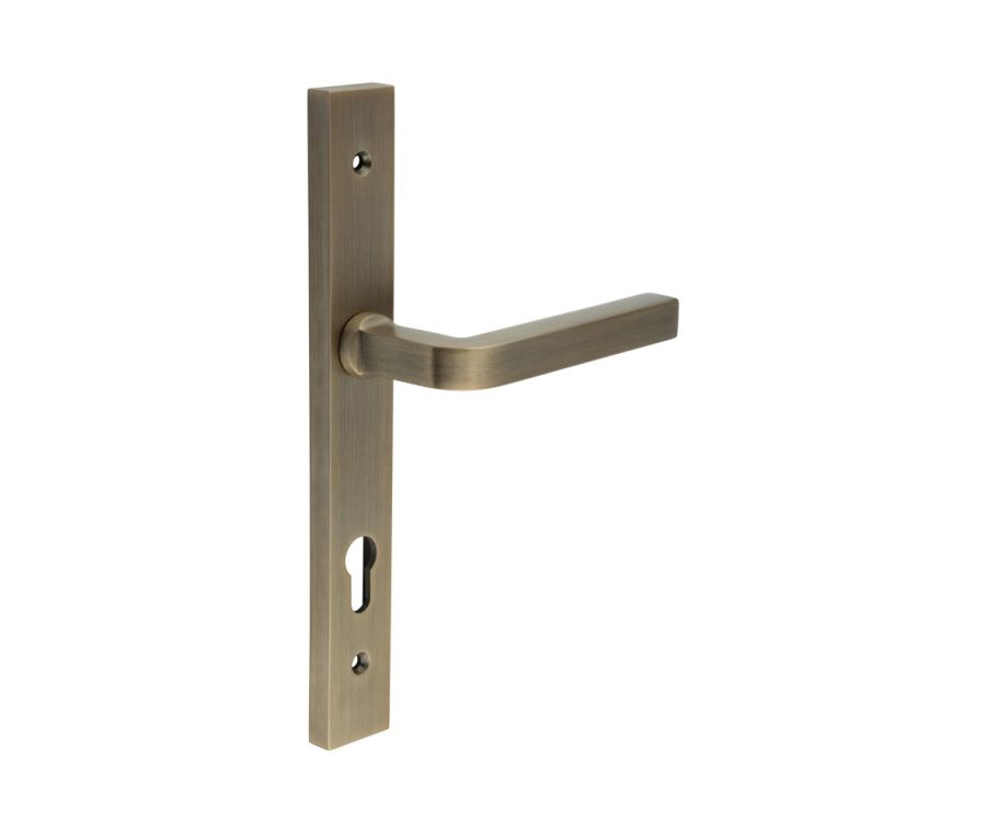 CR-104 Antique Brass Multi Point Backplate Door Handle