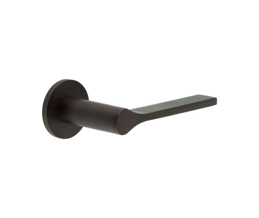 CR-105 Dark Bronze Unsprung Round Rose Door Handle