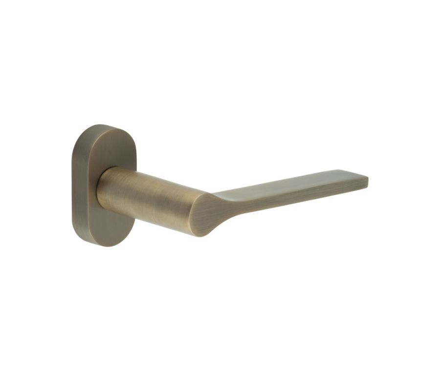 CR-105 Antique Brass Multi Point Oval Rose Door Handle