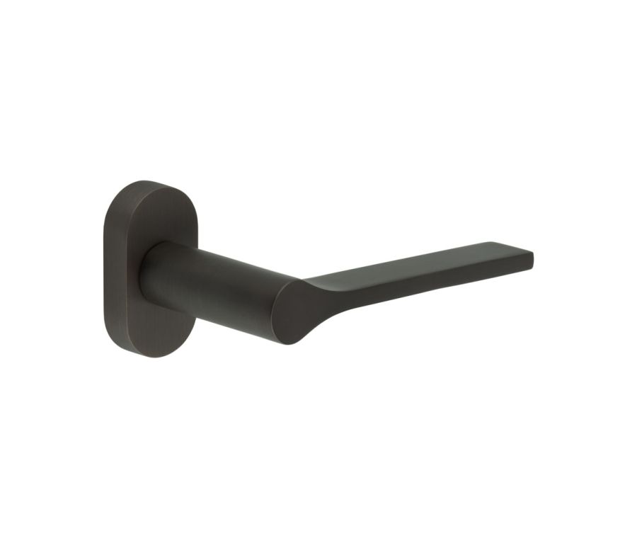 CR-105 Dark Bronze Multi Point Oval Rose Door Handle