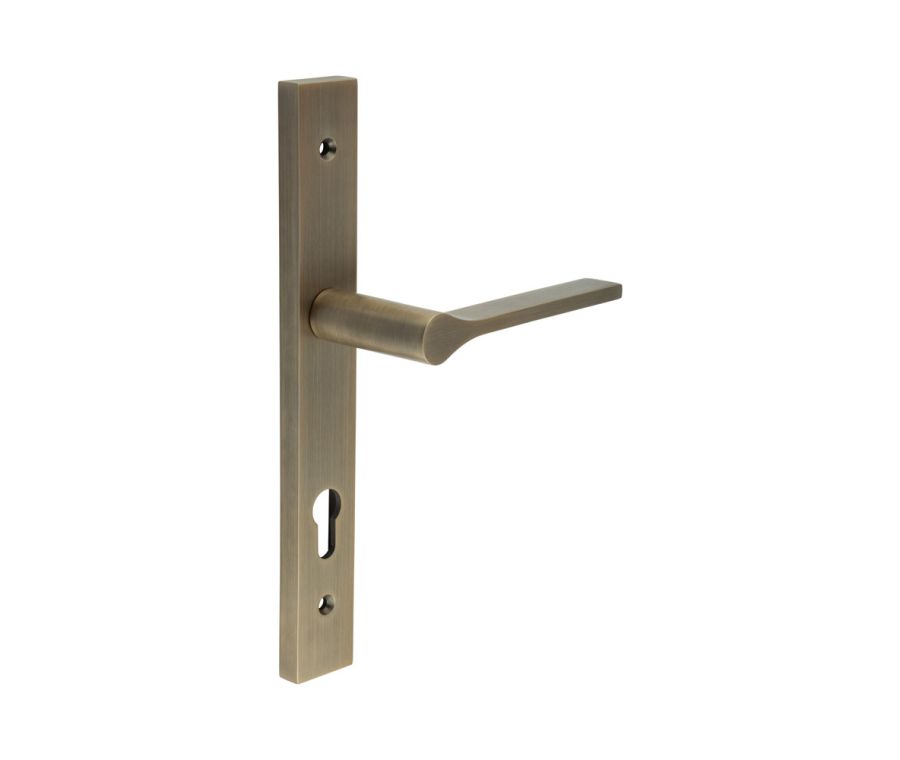 CR-105 Antique Brass Multi Point Backplate Door Handle