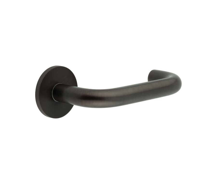CR-106 Dark Bronze Sprung Round Rose Door Handle