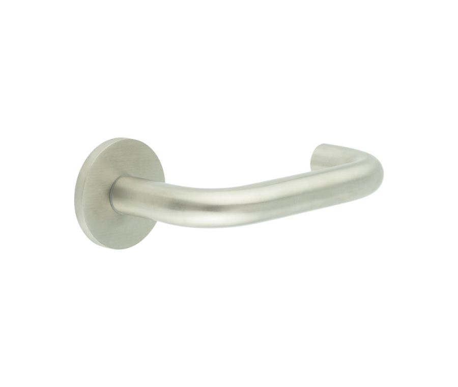 CR-106 Satin Stainless Steel Unsprung Round Rose Door Handle