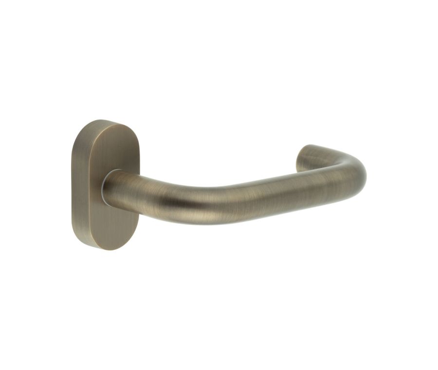 CR-106 Antique Brass Multi Point Oval Rose Door Handle