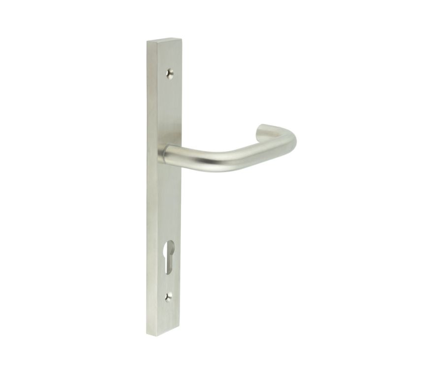 CR-106 Satin Stainless Steel Multi Point Backplate Door Handle
