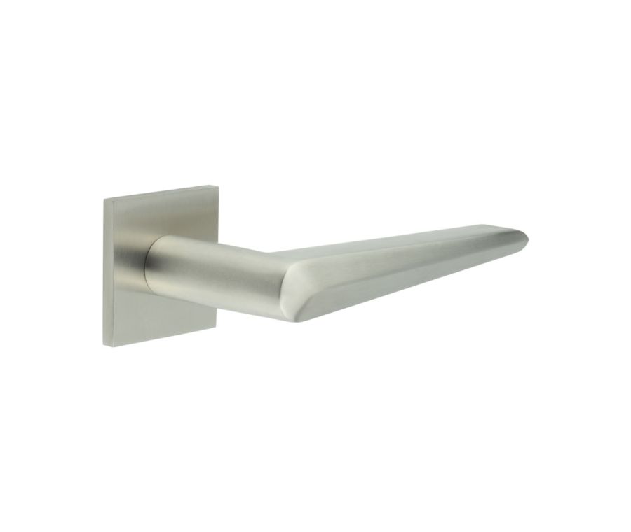 CR-107 Satin Stainless Steel Unsprung Square Rose Door Handle