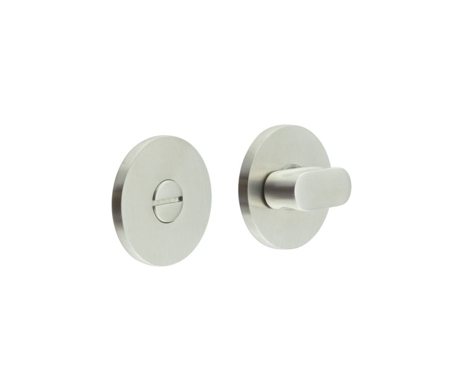 CR-801 Satin Stainless Steel Thumb Turn & Lock Round Rose
