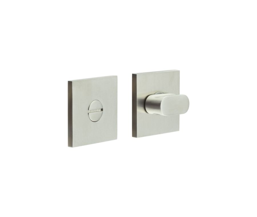CR-801 Satin Stainless Steel Thumb Turn & Lock Square Rose