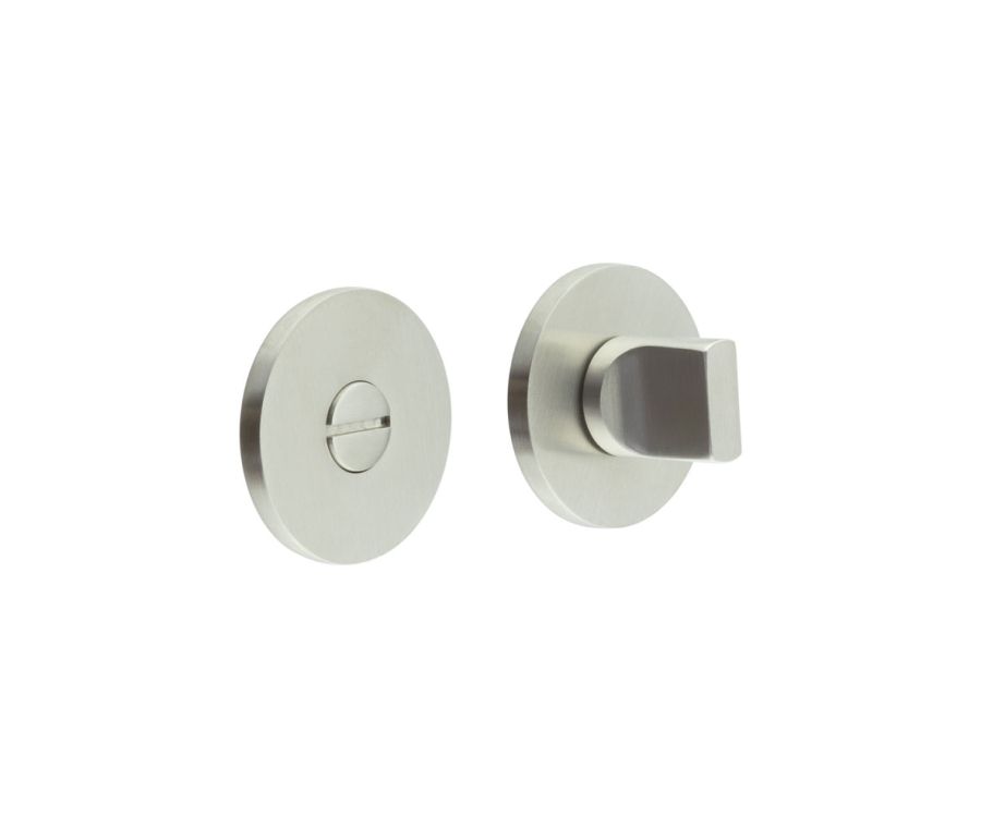 CR-802 Satin Stainless Steel Thumb Turn & Lock Round Rose