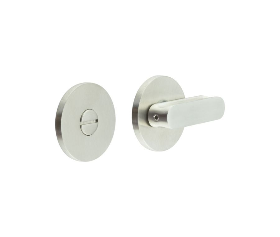 CR-803 Satin Stainless Steel Thumb Turn & Lock Round Rose