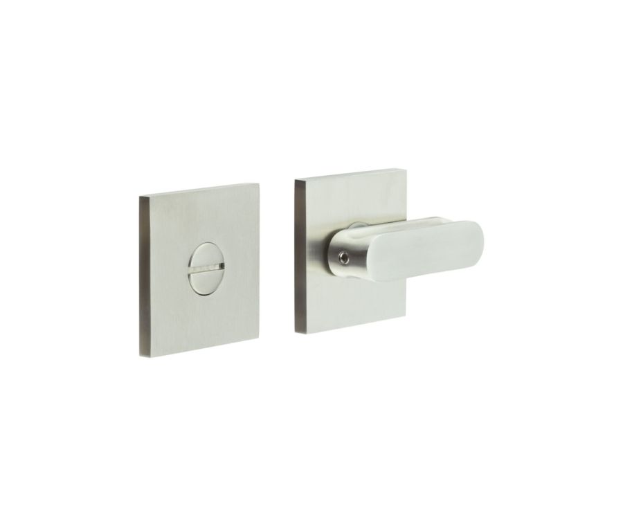 CR-803 Satin Stainless Steel Thumb Turn & Lock Square Rose