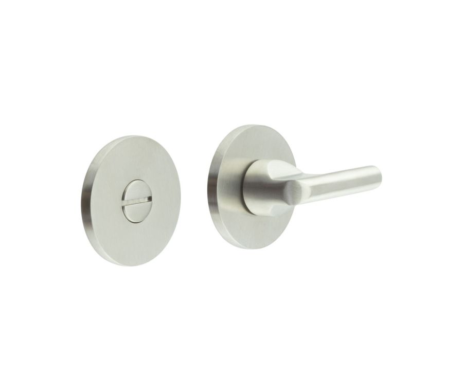 CR-804 Satin Stainless Steel Thumb Turn & Lock Round Rose