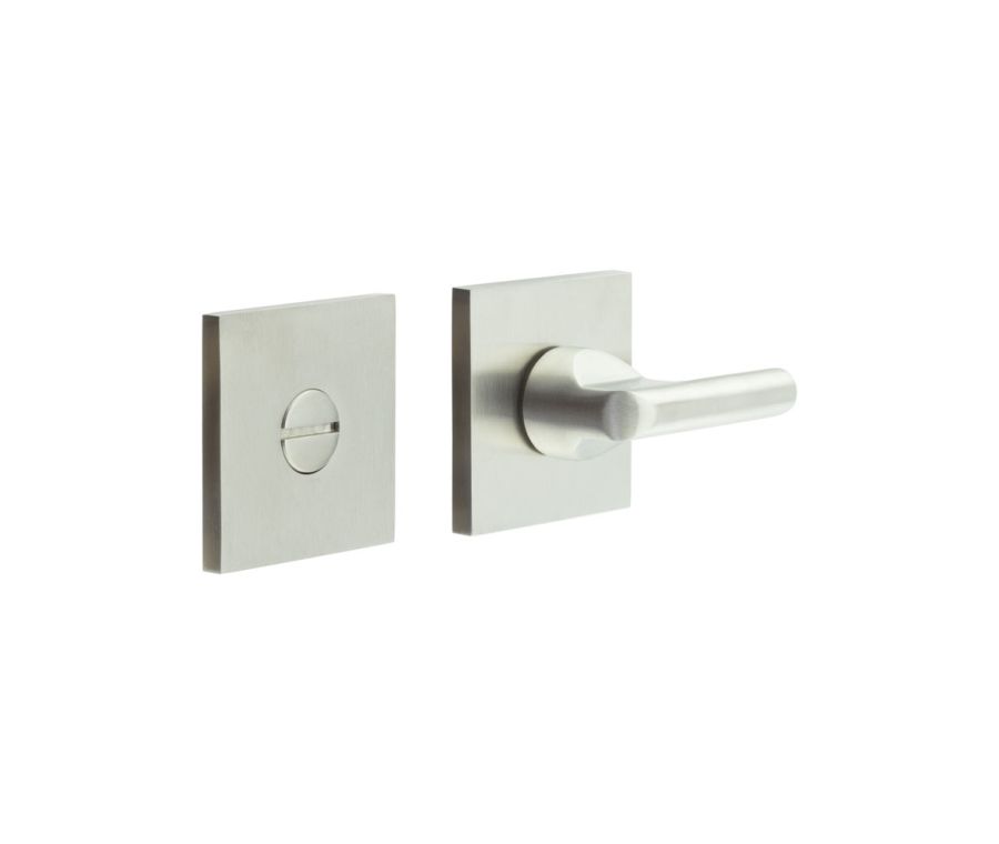 CR-804 Satin Stainless Steel Thumb Turn & Lock Square Rose