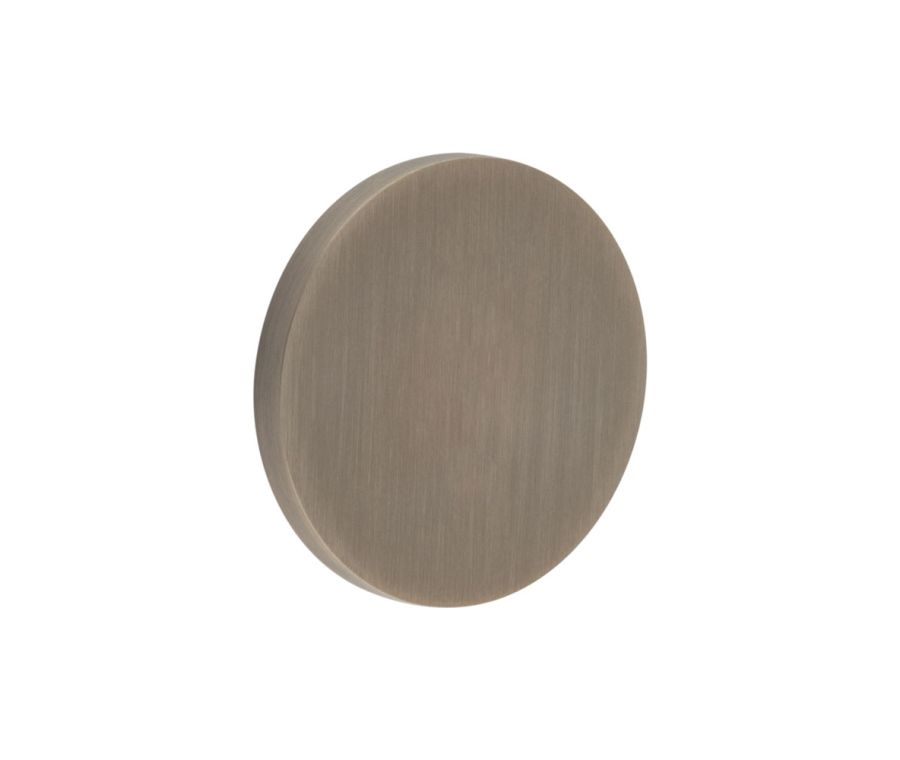 CR-N10 Antique Brass Blank Round Rose Escutcheon Cover