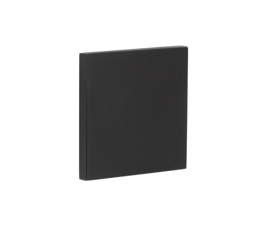 CR-N10 Black Blank Square Rose Escutcheon Cover