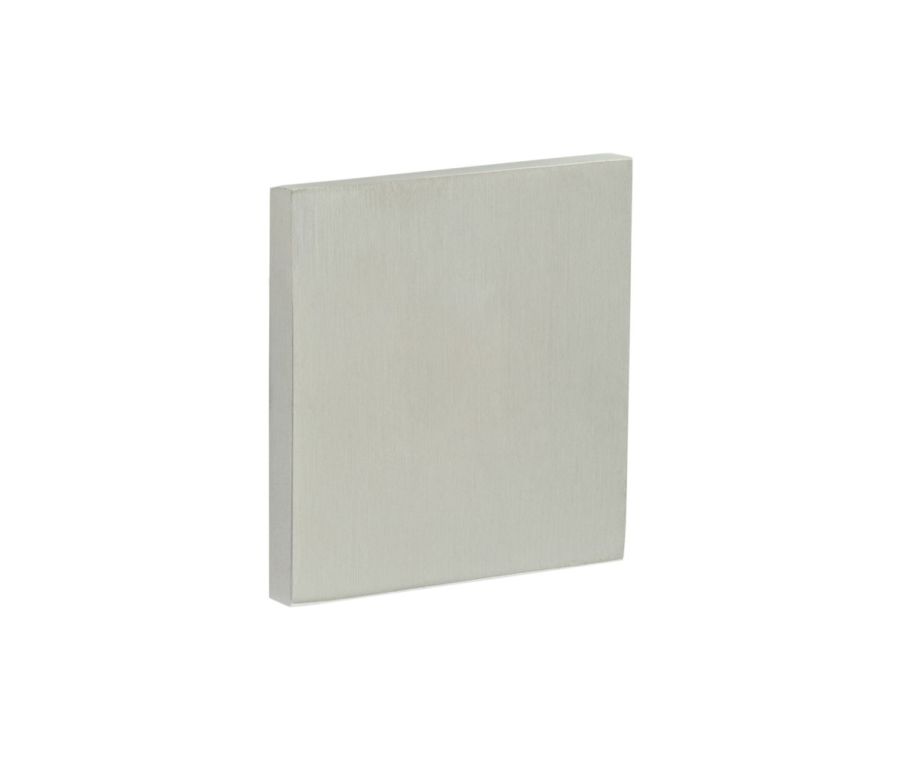 CR-N10 Satin Stainless Steel Blank Square Rose Escutcheon Cover