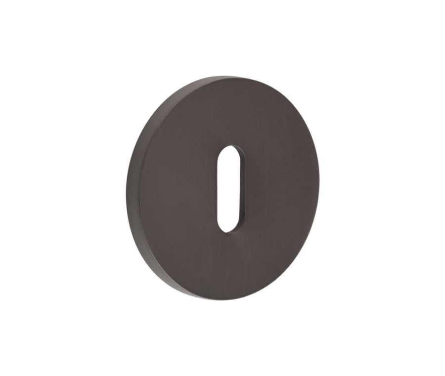 CR-R10 Dark Bronze Standard Keyway Round Rose Escutcheon
