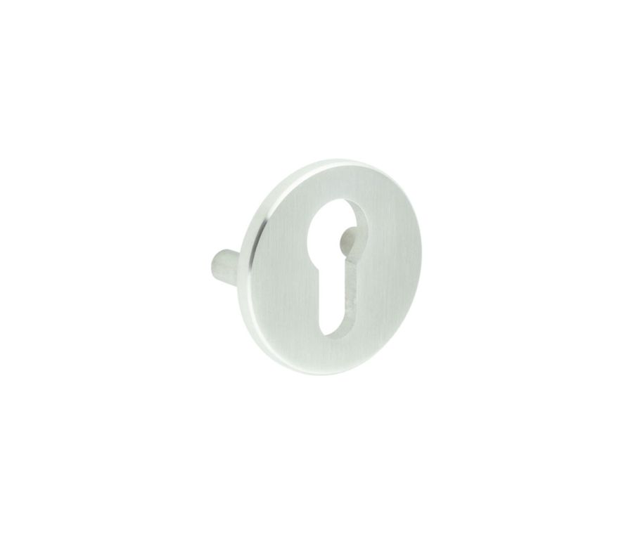 CRES Satin Stainless Steel Euro Escutcheon Lug Fixed