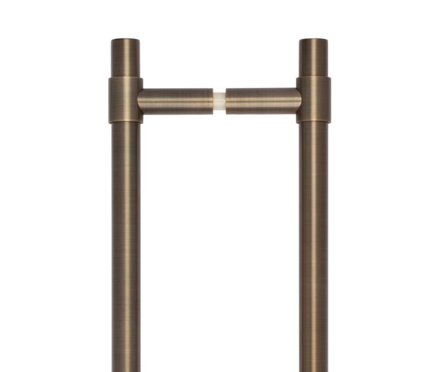 CRES 425mm Back to Back Antique Brass T-Bar Pull Handle