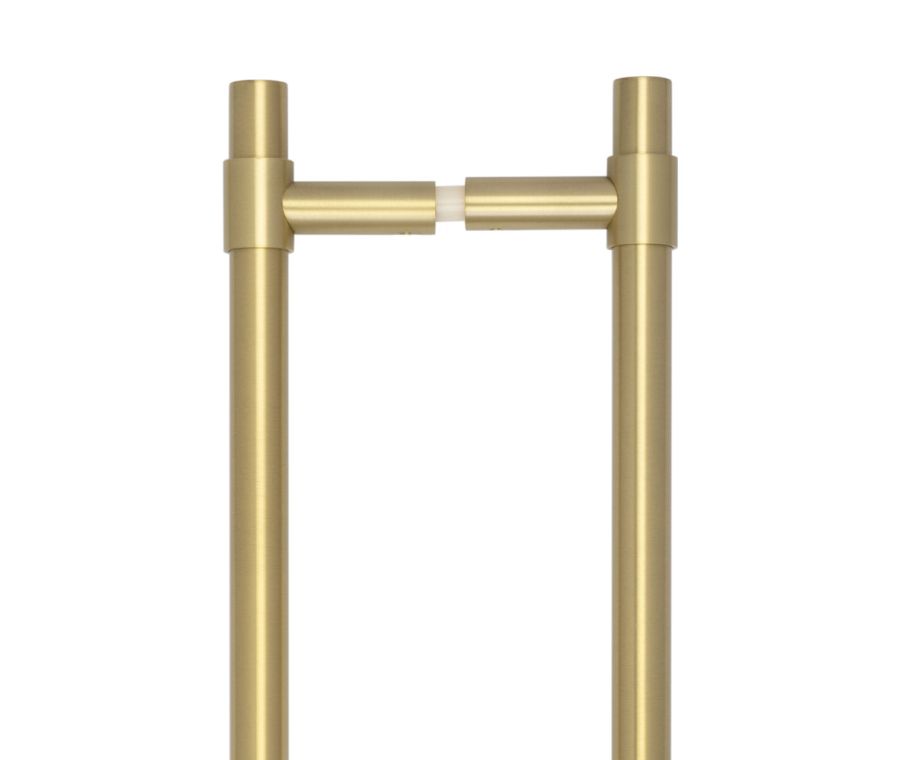 CRES 425mm Back to Back Satin Brass T-Bar Pull Handle