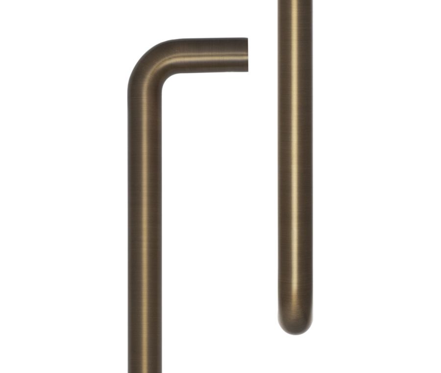CRES 425mm Face Fix Antique Brass D Shape Pull Handle