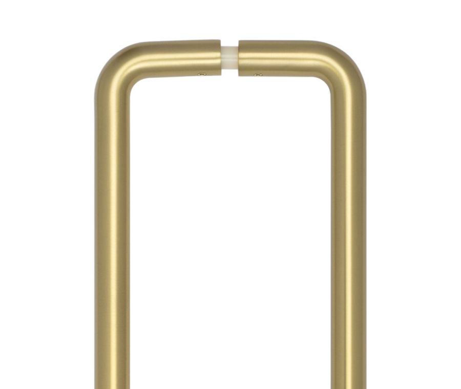 CRES 425mm Back to Back Satin Brass D Shape Pull Handle