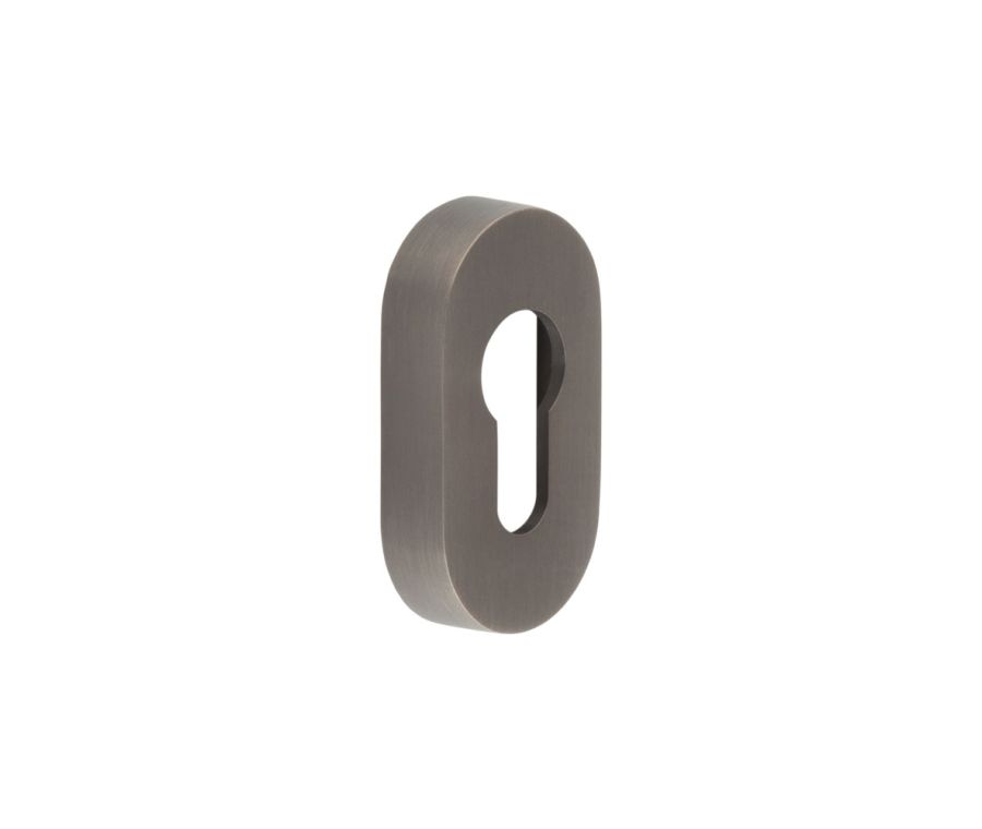 CRES Oval Dark Bronze Euro Escutcheon