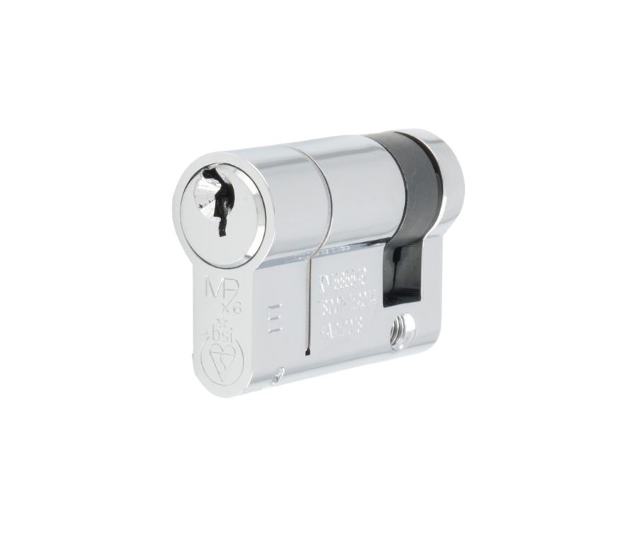 Polished Chrome 46mm 1* Star Euro Single Cylinder KTD | CYF71146PC