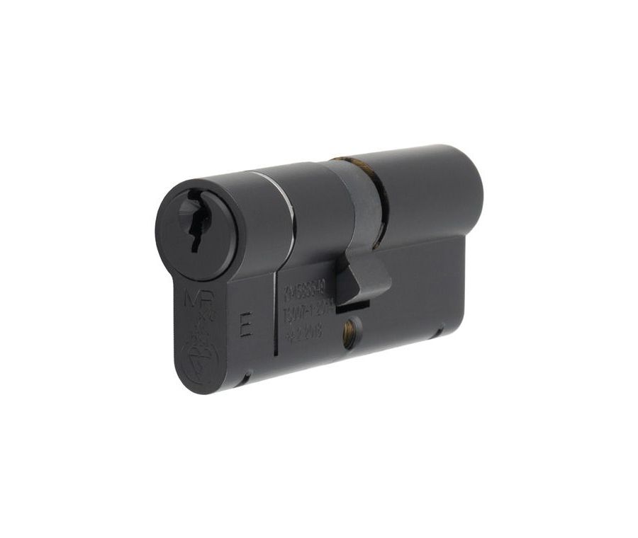 Matt Black 80mm 1* Star Euro Double Cylinder KTD | CYF71280MB