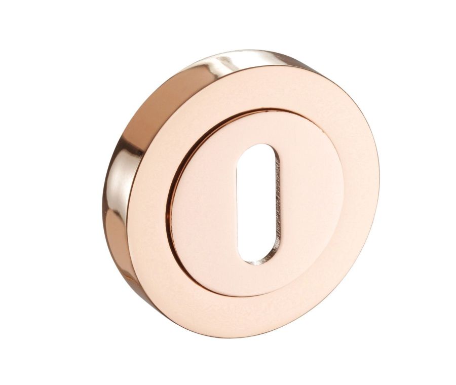 Single Rose Gold (Copper) Standard Profile Escutcheon | D8310CU