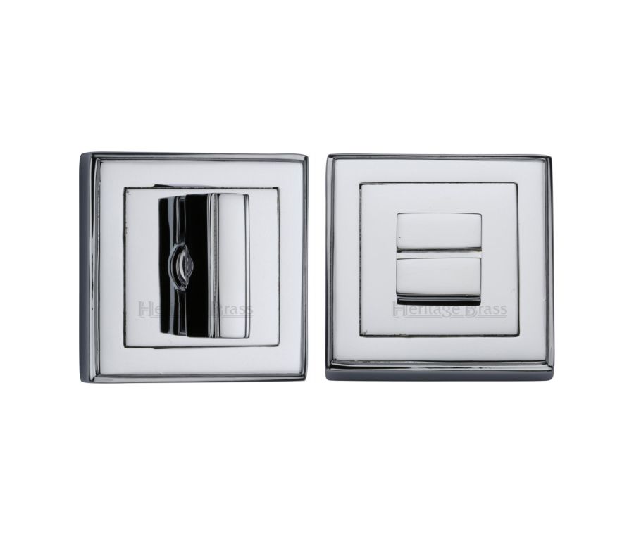 Polished Chrome Square Bathroom Turn & Release - DEC7030