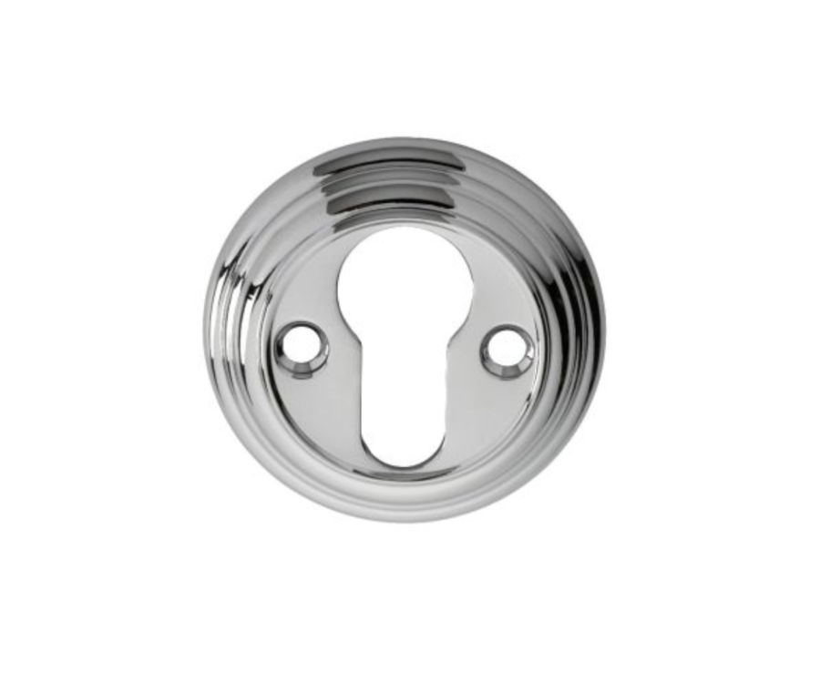 Polished Chrome Euro Key Escutcheon | DK1CP