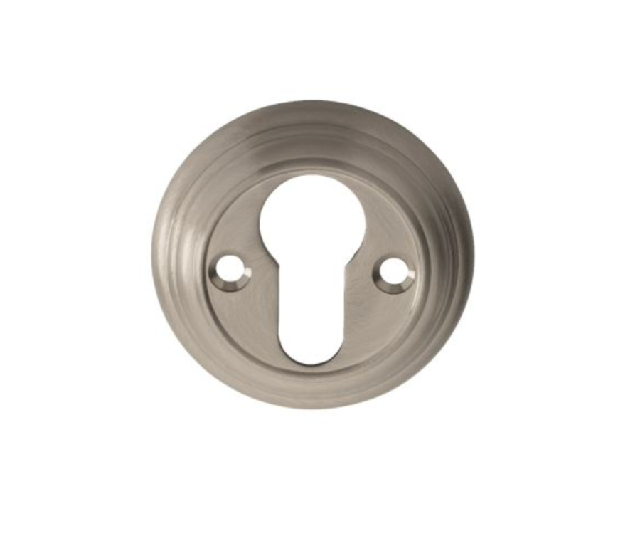 Satin Nickel Euro Key Escutcheon | DK1SN