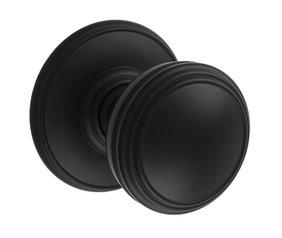 Delamain Matt Black Unsprung Concealed Fix Mortice Knob Furniture | DK35CMB
