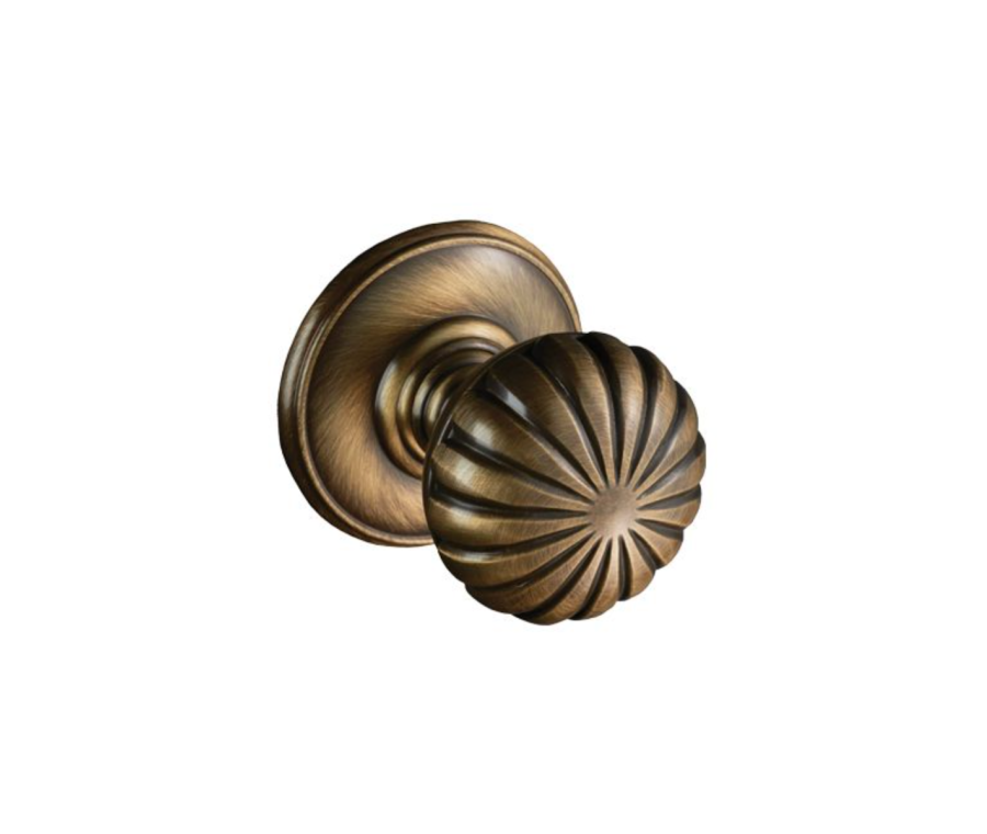 Delamain Florentine Bronze Unsprung Concealed fix Flower Mortice Knob | DK36CFB