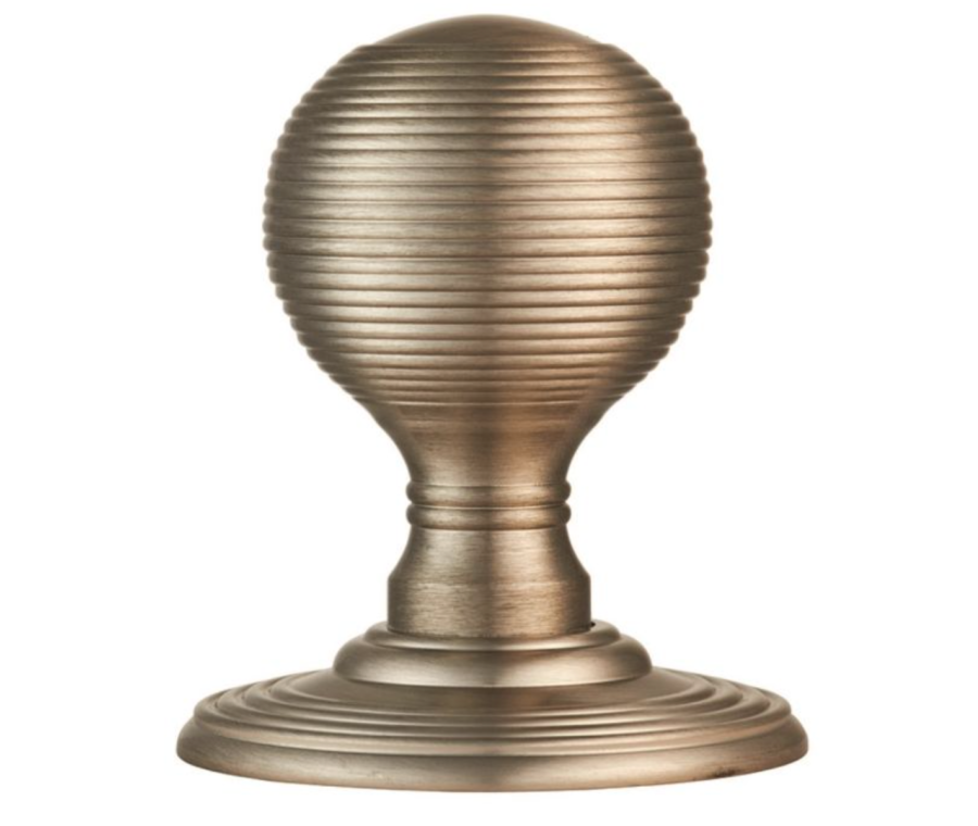 Delamain Satin Nickel Reeded Mortice Knob Furniture | DK37CSN