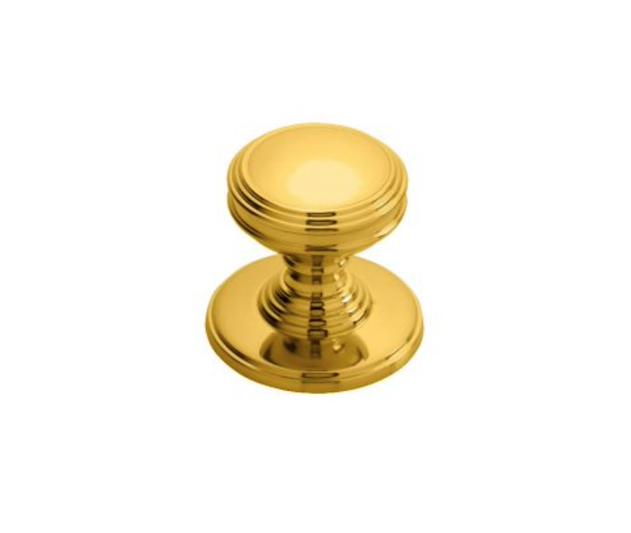Polished Brass 26mm Delamain Plain Knob | DK47BPB