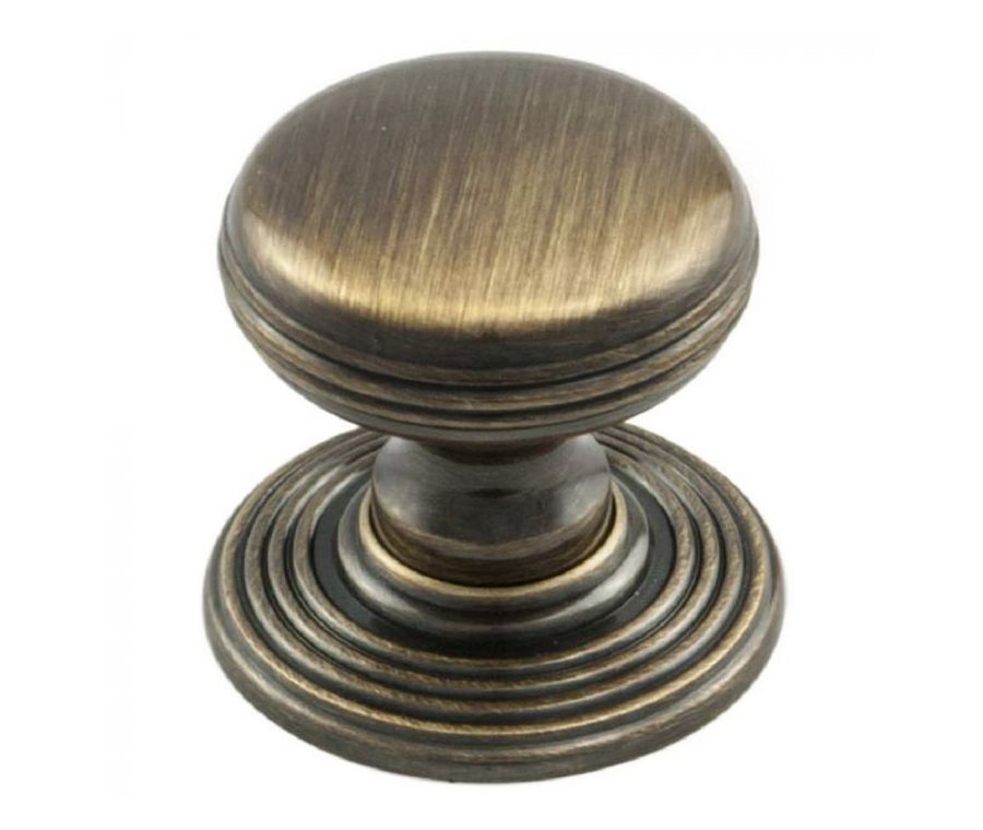 Florentine Bronze 35mm Delamain Ringed Knob | DK49CFB
