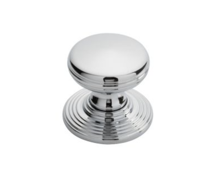 Polished Chrome 28mm Delamain Ringed Knob | DK49BCP