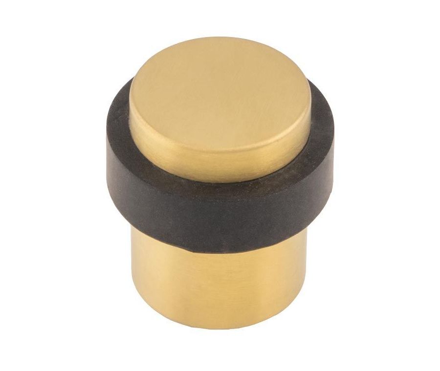 Satin Brass 30mm dia. Floor Door Stop | DSF1030SPVD