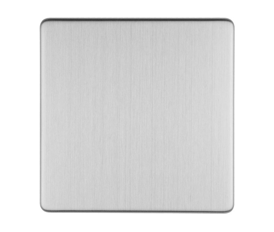 Eurolite Stainless Steel Black Single Blank Plate  | ECSSB1B