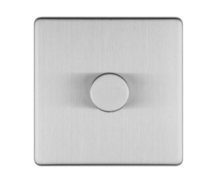 Eurolite Stainless Steel LED 2 Way 1 Gang Dimmer Switch  | ECSS1DLED
