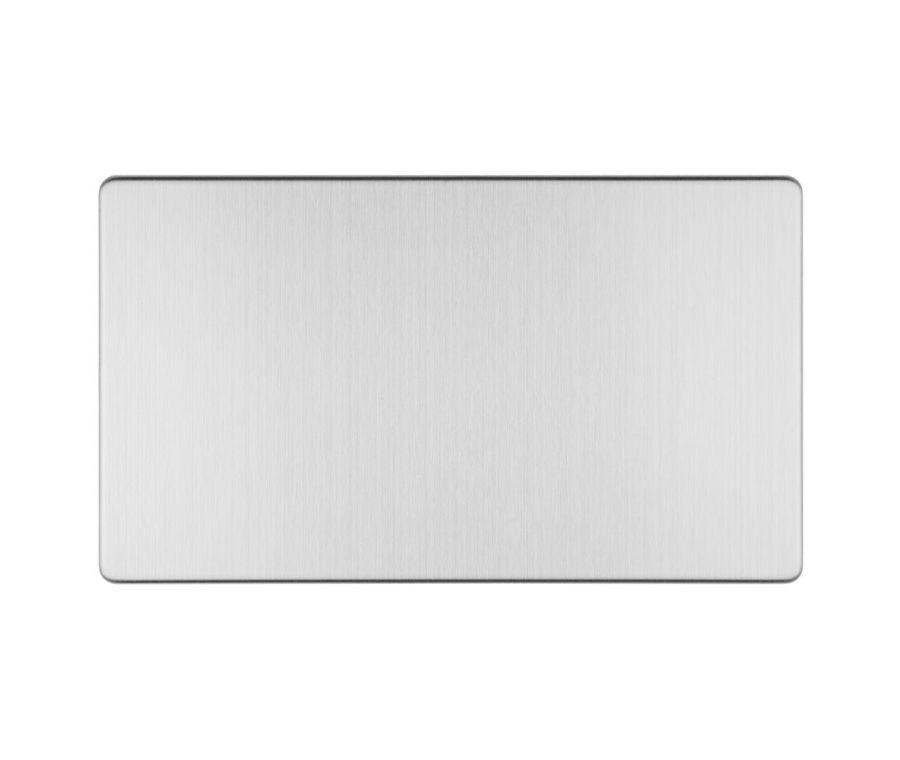 Eurolite Stainless Steel Double Blank Plate  | ECSS2B